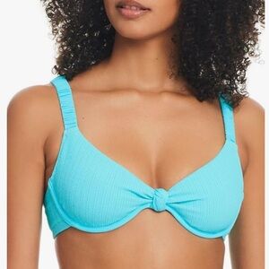 Women's Blue Knot Bikini Top